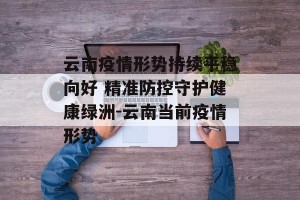 云南疫情形势持续平稳向好 精准防控守护健康绿洲-云南当前疫情形势